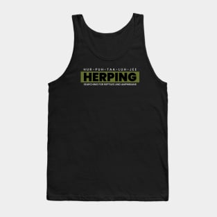 Herping searching for reptiles and amphibians Tank Top